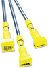 A Picture of product RCP-H216 Gripper® Clamp Style Wet Mop Handle, Plastic Yellow Head, Hardwood Handle