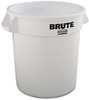 A Picture of product RCP-2610WHI Rubbermaid® Commercial Round Brute® Container. 10 gal. White.