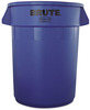 A Picture of product RCP-2632BLU Rubbermaid® Commercial Round Brute® Container. 32 gal. Blue.