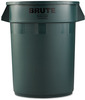 A Picture of product RCP-2632DGR Rubbermaid® Commercial Round Brute® Container. 32 gal. Dark Green.