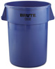 A Picture of product RCP-2643BLU Rubbermaid® Commercial Round Brute® Recycling Container. 44 gal. Blue.
