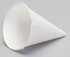 A Picture of product 110-501 Genpak® Paper Cone Cups,  w/Rolled Rim, 4oz, White, 200/Pack, 25 Packs/Carton