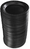 A Picture of product DRC-9PBQ Quiet Classic® Foam Plastic Laminated Dinnerware Plates. 9 in. diameter. Black. 500 count.