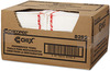 A Picture of product CHI-8252 Chix® Food Service Towels, 13 x 21, Cotton, White/Red, 150/Carton