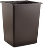 A Picture of product RCP-256BBRO Rubbermaid® Commercial Glutton® Rectangular Container. 56 gal. 23.25 X 20.30 X 29.00 in. Brown.