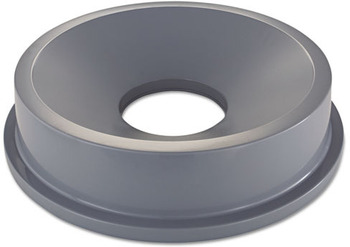 Rubbermaid® Commercial Funnel Top Brute® Lid for 32-Gallon Round Brute Containers. Gray.