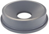 A Picture of product RCP-3543GRA Rubbermaid® Commercial Funnel Top Brute® Lid for 32-Gallon Round Brute Containers. Gray.