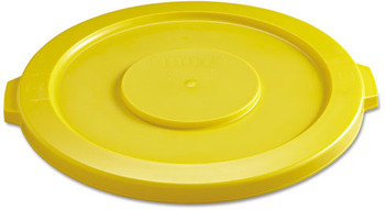 Rubbermaid® Commercial Round Brute® Lid for 32-Gallon Round Brute Containers. Yellow.