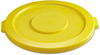 A Picture of product RCP-2631YEL Rubbermaid® Commercial Round Brute® Lid for 32-Gallon Round Brute Containers. Yellow.