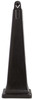 A Picture of product RCP-257088BLA Rubbermaid® Commercial GroundsKeeper® Cigarette Waste Collector, Pyramid, Plastic/Steel, Black