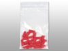 A Picture of product 209-318 Gallon Seal Top with White Strips and LK logo, 10" x 12", 1.75 Mil, 250/Case