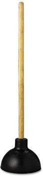 Impact® Industrial Plunger, 25" Wood Handle, 6" dia, 6/Carton