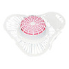 A Picture of product 528-401 Fresh Products Para Urinal Screen with Deodorizer Block,  Cherry Fragrance, 12/Box, 72/Case