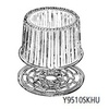 A Picture of product 193-225 Pactiv 10" Showcake, OPS Cake Base and Deep Dome Lid, Clear, 55 Sets/Case