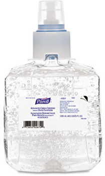 PURELL® Advanced Green Certified Gel Hand Sanitizer Refills for PURELL® LTX-12™ Dispensers. 1,200 mL. 2 refills/case.