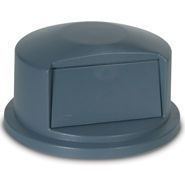 Rubbermaid® Commercial Brute® Round Dome Top Lid for 44-Gallon Round Brute® Containers. Gray.