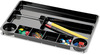 A Picture of product OIC-26032 Officemate Recycled Plastic Drawer Organizer, Plastic, 14 x 9 x 1 1/8, Black