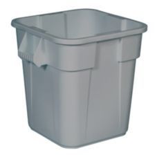 Rubbermaid® Commercial Square Brute® Container. 28 gal. 21.50 X 25.13 X 22.50 in. Gray.