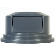 Rubbermaid® Commercial Brute® Round Dome Top Lid for 55-Gallon Round Brute® Containers. Gray.
