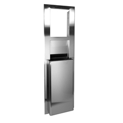 GP Custom Trash Receptacle Unit (12-16" in On Center Studs). Stainless Steel. ADA compliant. Does not include Dispenser. Replaces item 59470.