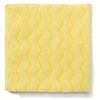 A Picture of product 968-677 Rubbermaid HYGEN™ Microfiber Bathroom Cloth. Yellow. 16" x 16". Durable up to 500 launderings. Bleach safe. 12/cs.