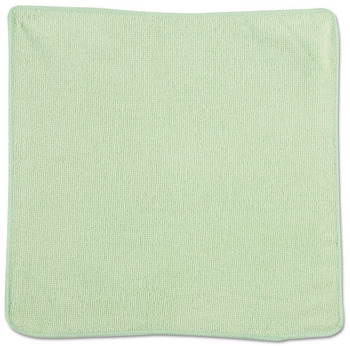Rubbermaid® Commercial Microfiber Cleaning Cloths, 12 x 12, Green, 24/Pack