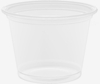 A Picture of product 106-412 Conex® Complements Portion Cup.  1.00 oz.  Clear.  125 Cups/Sleeve, 20 Sleeves/Case, 2,500 Cups/Case.
