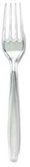 Clear Hvy Unwrapped Fork. 1000 per case