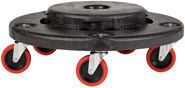 Rubbermaid® Commercial Brute® Round Twist On/Off Dolly with 250 lb. Capacity. 18 X 6 5/8 in. Black.