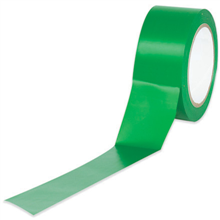 Heavy Duty Solid Vinyl Safety Tape. Green. 3" x 36 yds. 6 mil. Resists oil, grease, moisture, solvents and scuffs. 16/cs.