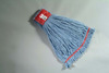 A Picture of product RCP-A25306BL Rubbermaid Web Foot® Shrinkless® Wet Mop. 24 oz, Large, Blue, 5" Band.