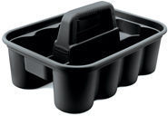 Rubbermaid® Commercial Deluxe 8-Compartment Carry Caddy. 15 X 10-9/10 X 7-2/5 in. Black.