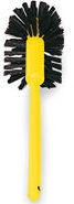 Toilet Bowl Brush, Plastic Handle, Polypropylene Fill. Brown Color.