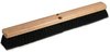 A Picture of product 503-302 Floor Sweep Brush.  Black Tampico Fiber.  18" Long with 2.75" Trim.  Fits both Tapered and Threaded Handles.