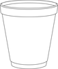 A Picture of product 107-406 Dart® Conex® Hot/Cold Foam Drinking Cups, 10oz, Squat, White, 40/Bag, 25 Bags/Carton