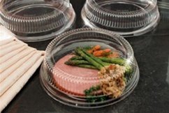 Yoshi Koyal Dome Lids. 9". Clear. 120/cs.