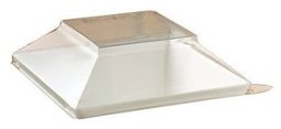 Yoshi Koyal Notion Dome Lids. Clear. 2.8" x 2.8". 1000/cs.