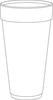 A Picture of product 107-410 Foam Cup.  24 oz.  White Color.  25 Cups/Sleeve.  500/Case