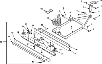 Front Mount Squeegee Kit for Wet/Dry Vacuum.  26" Wide.