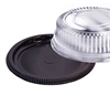 A Picture of product 193-444 Black Nova 18" Round Platter with Clear High Dome Lid.