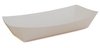 A Picture of product 251-142 SCT Hot Dog Food Trays. 7 X 2.75 X 1.5 in. White. 250/sleeve, 4 sleeves/case.