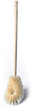 Bowl Brush.  Coated & Twisted Wire Tampico.  20" Long.  Will not scratch porcelain surfaces.