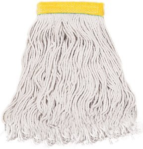 Wet Mop.  Cut-End.  Best 8-Ply Rayon.  32 oz.  1-1/4" Poly Tape Headband.