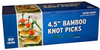 A Picture of product 967-897 Bamboo Knot Picks. 4.5 in. 1000 picks. (10/100)