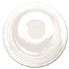 A Picture of product 120-102 Dixie® Dome Lid with Hole.  Clear.  Fits 9 oz. and 14 oz. Paper Cold Cups.  100 Lids/Sleeve.