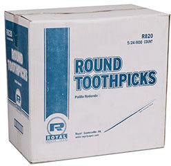 Wood Toothpick.  Unwrapped.  800 Picks/Box.