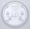 A Picture of product 120-304 Straw Slot Lid with Identification Bubbles.  Translucent.  Fits R12SN, RP12S, RW16, RP16, RS16N, RSP16N, RSP21N, RS22N, RSP22N Cold Cups.  125 Lids/Sleeve.