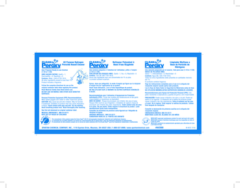Secondary Ready-to-Use Solution Labels. Printed "Clean by Peroxy®".