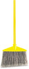 A Picture of product 970-977 Rubbermaid® Commercial Angled Large Broom, Poly Bristles, 46 7/8" Metal Handle, Yellow/Gray