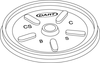 A Picture of product 120-402 Vented Lid.  White.  Fits 6J6, 6X6, 3.5J6, 4J6 Cups.